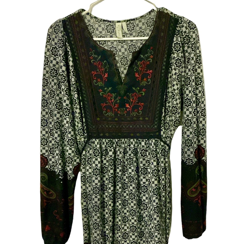 Sahalie peasant dress GUC Size L